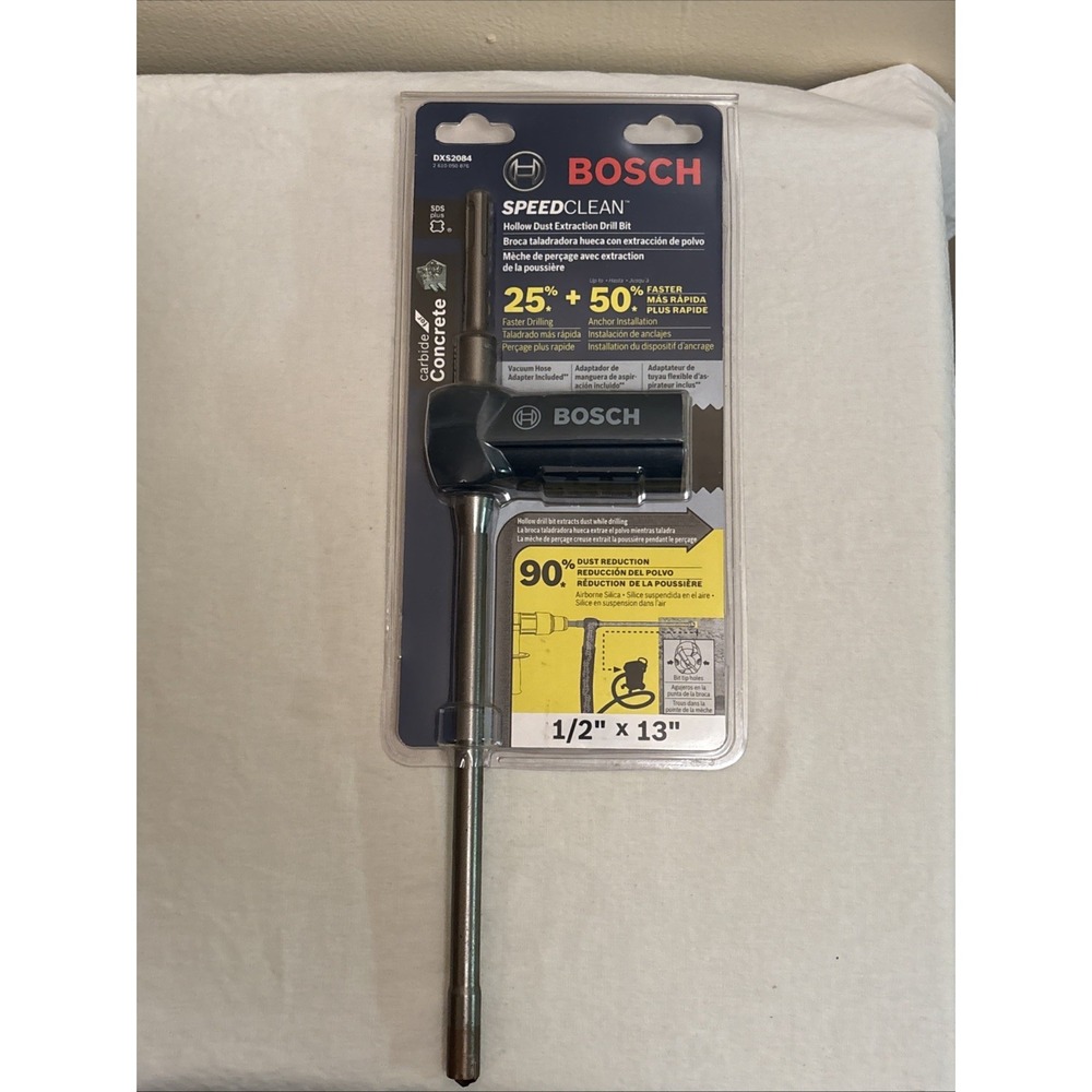 Bosch SpeedClean Hollow Dust Extraction Drill Bit 1/2 x 13 SDS-plus DXS2084